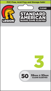 Legion - 50 Board Game Sleeve 3 - Standard American (59x93mm)