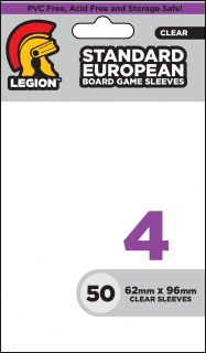 Legion - 50 Board Game Sleeve 4 - Standard European (62x96mm)