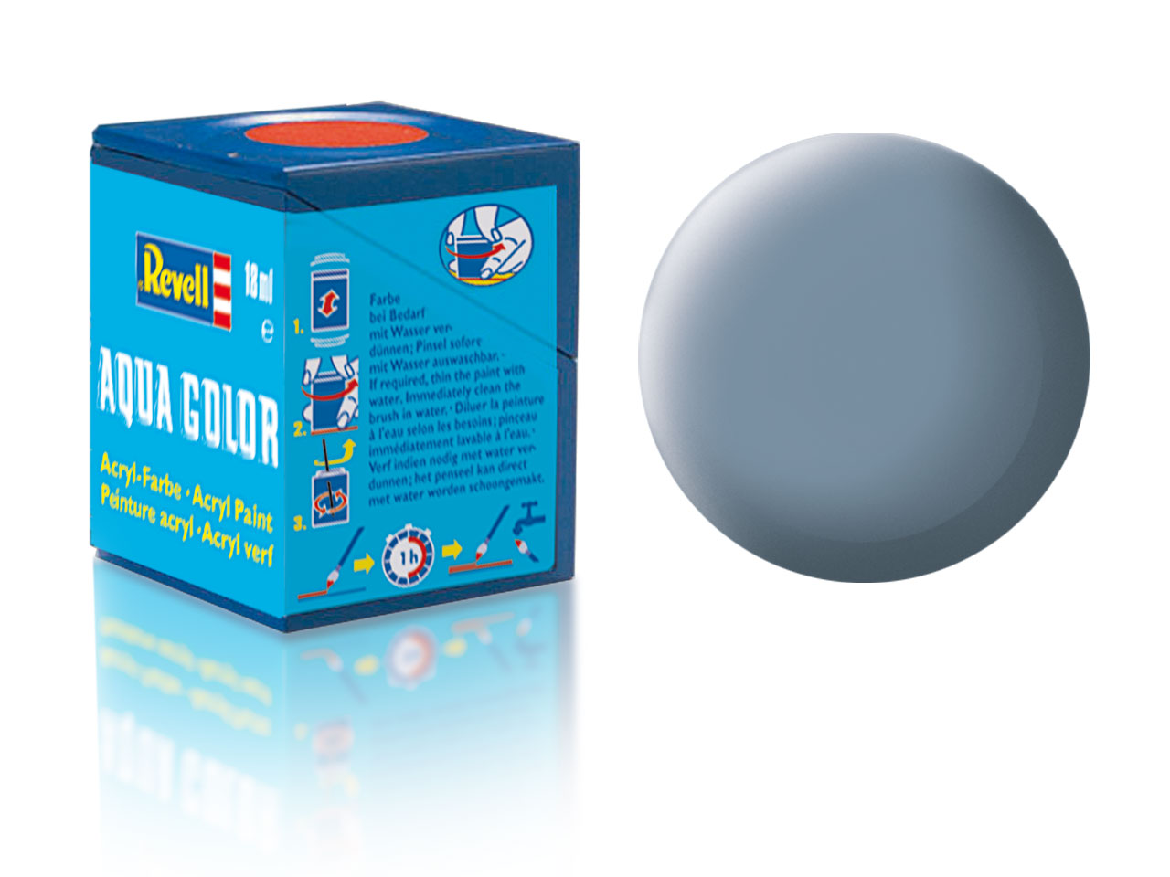 Revell Aqua Color - Šedá matná č. 57 (grey mat) (18ml)