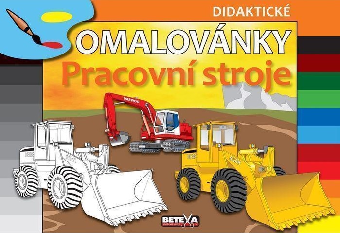 Didaktické omalovánky: Pracovní stroje