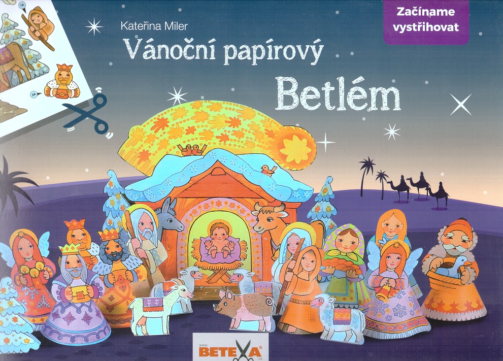 Vánoční papírový Betlém