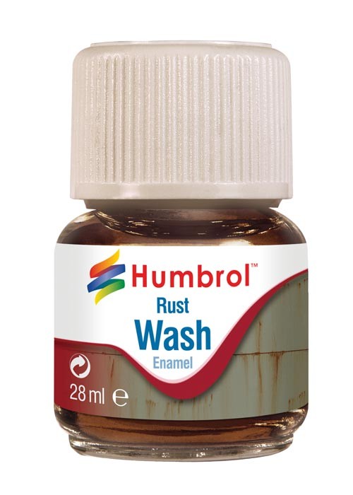 Humbrol Wash Enamel - Rust - efekt rzi