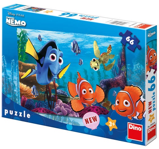 Dino puzzle Nemo na korálovém útesu 66 dílků