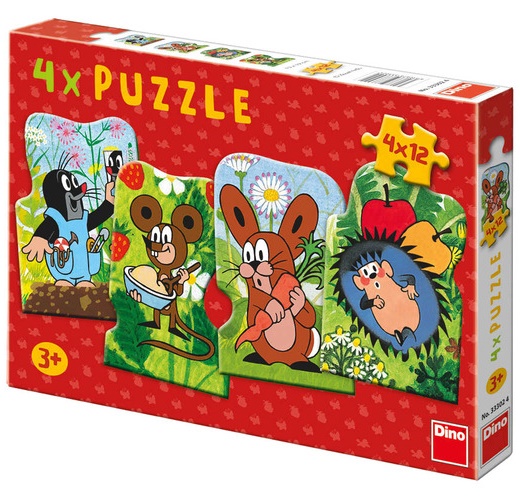 Dino puzzle 4v1 Krteček