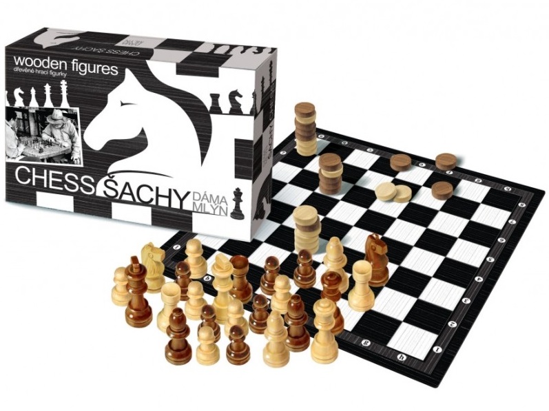 Šachy, Dáma, Mlýn - limitovaná edice