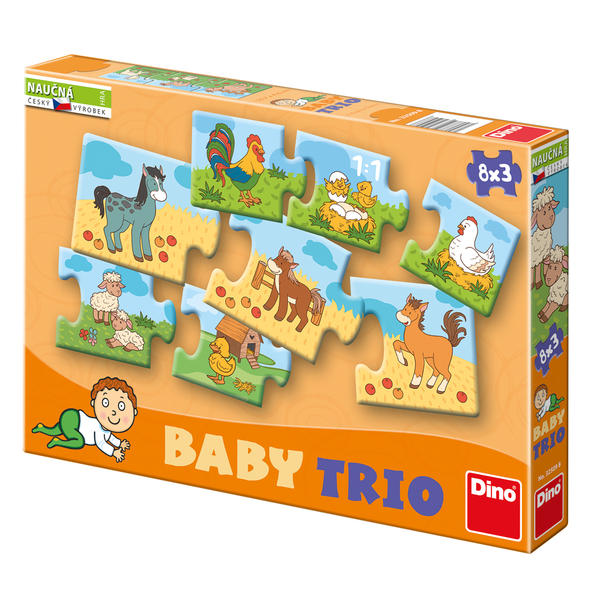 Dino Baby puzzle Rodina 8x3