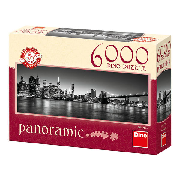 Dino panoramic puzzle Noční Brooklyn 6000 dílků