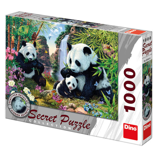 Pandy 1000 dílků Secret collection
