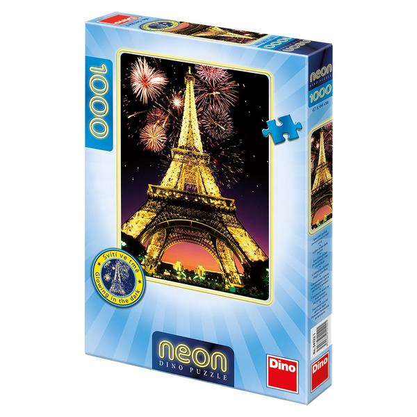 Noční Eiffelovka 1000 dílků Neon