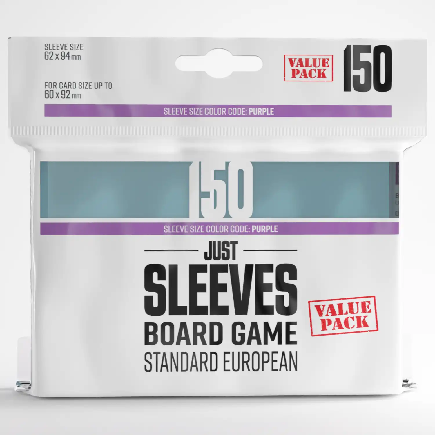 Just Sleeves - 150 Standard European (62x94 mm)