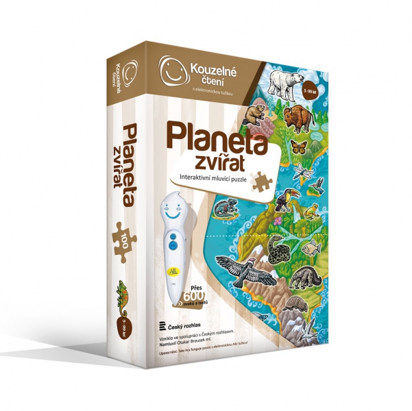 Kouzelné čtení - Puzzle Planeta zvířat