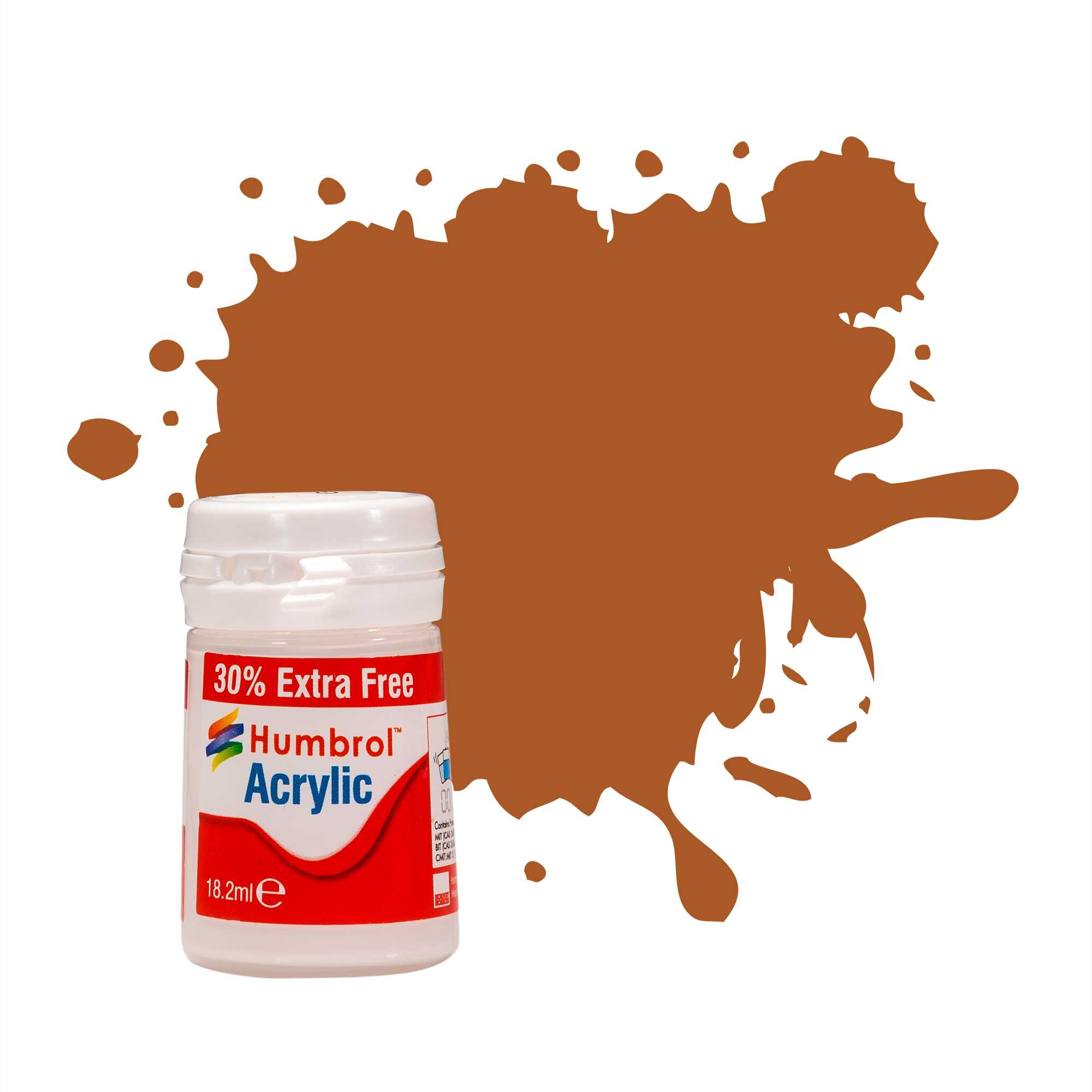 Humbrol Acrylic Tan Gloss plus č. 9 (12ml)(+ 30% navíc zdarma)