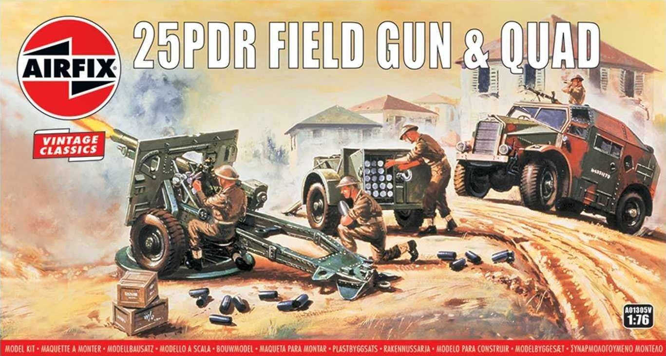 25pdr Field Gun & Quad (1:76)
