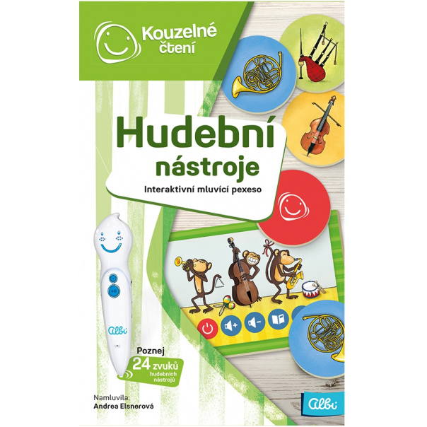 Kouzelné čtení - Pexeso - Hudební nástroje