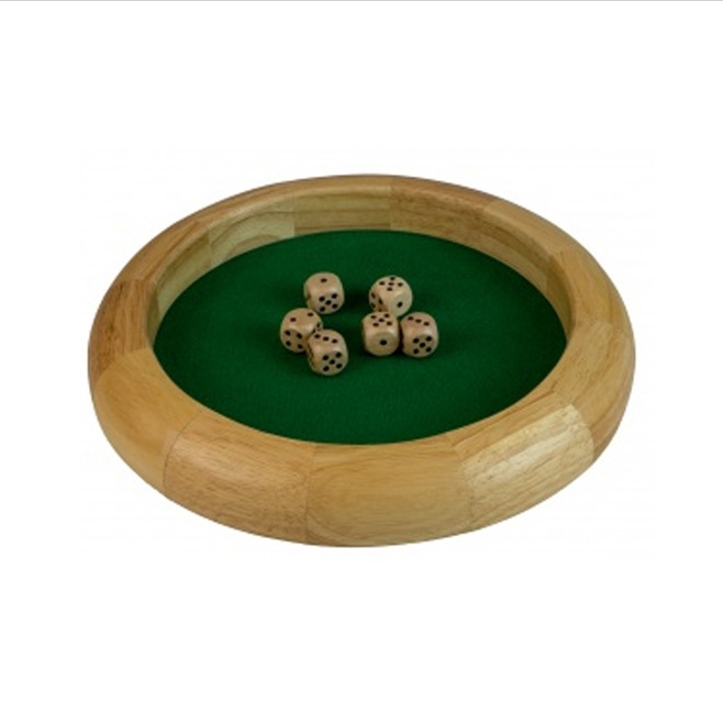 Dřevěný Dice Tray 20cm