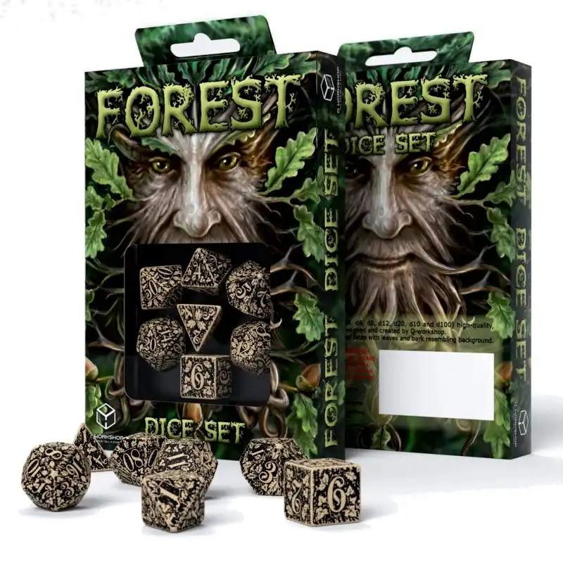 Sada kostek Forest - Beige & Black