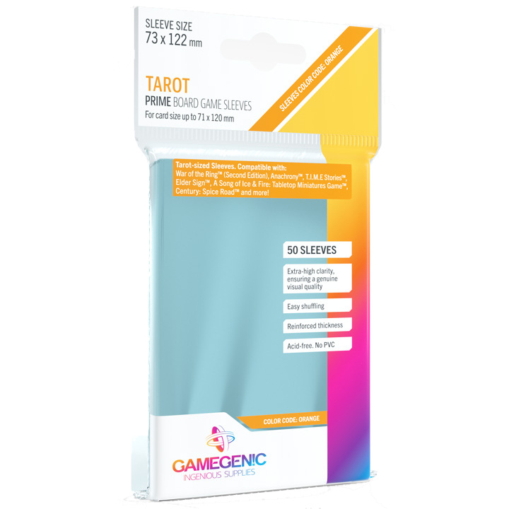 PRIME 50 Tarot Sleeves (73x122mm)