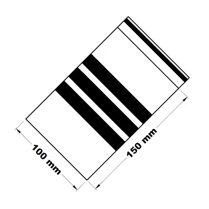 Rychlouzavírací sáček s popisovacím pruhem 10x15cm (100ks)