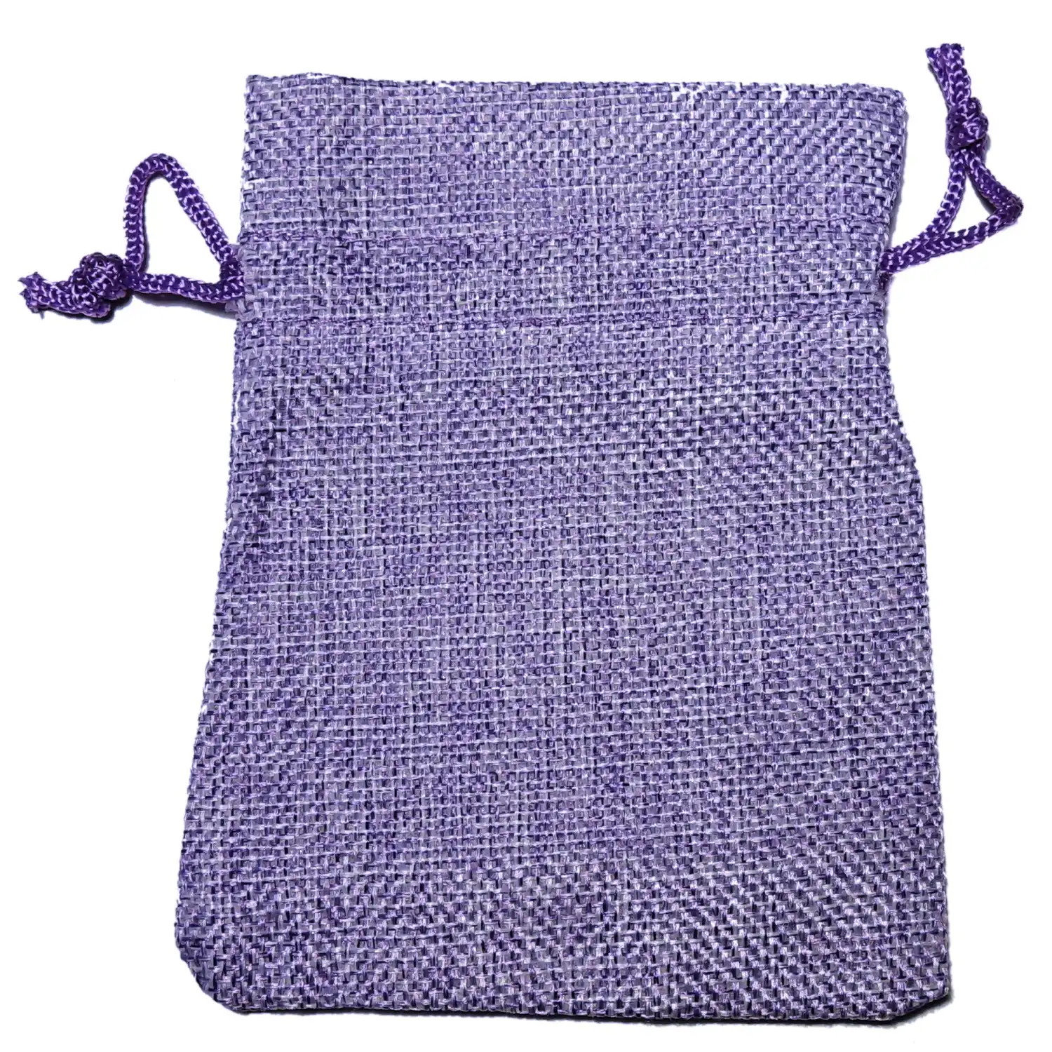 Jutový pytlík na kostky - levandule