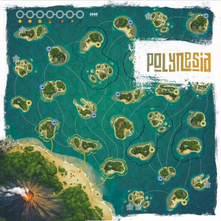 Polynesia - rozšíření Mapa