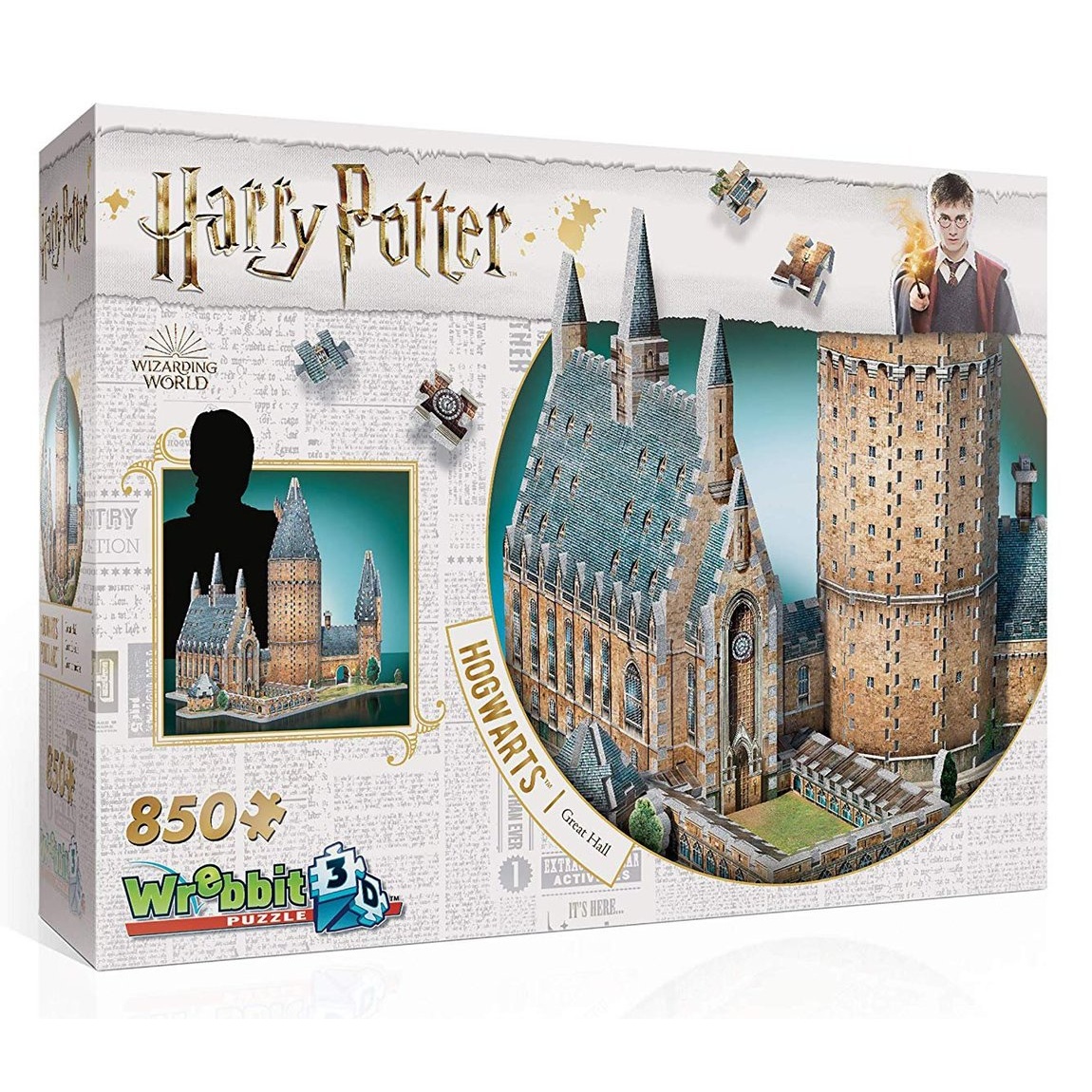 3D Puzzle Harry Potter Bradavice, Velká síň 850 dílků