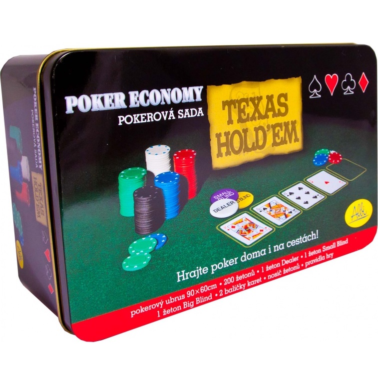 Poker economy v plechovce (200 žetonů)