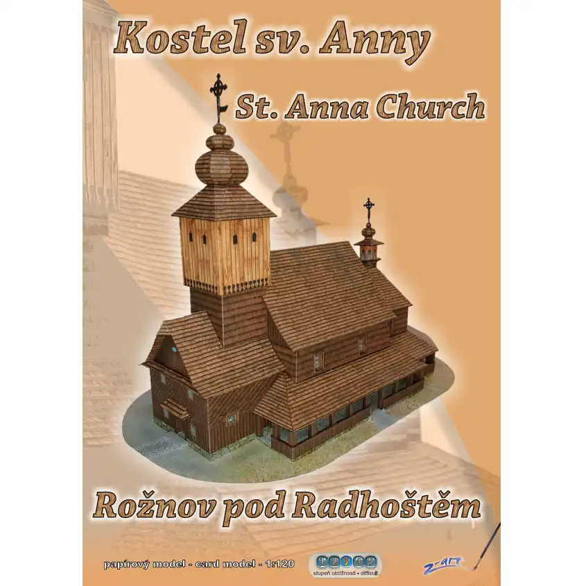 Kostel sv. Anny - Rožnov pod Radhoštěm (1:120)