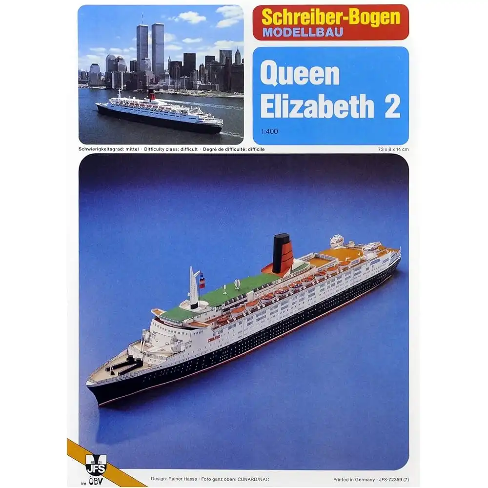 Zaoceánská loď Queen Elizabeth 2 (1:400)