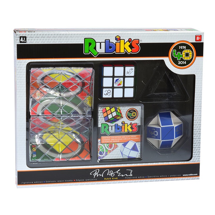 Sada hlavolamů od Rubika (3x3 kostka, Magic, Had)