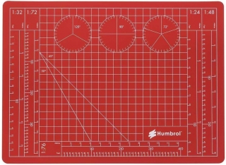 Humbrol A4 Cutting Mat - modelářská podložka červená