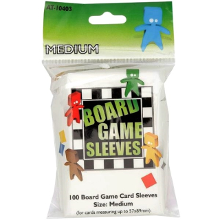 Board Games Sleeves - 100 Medium Size 57x89mm