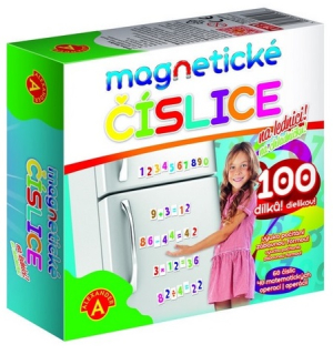Magnetické číslice na lednici (100 dílků)