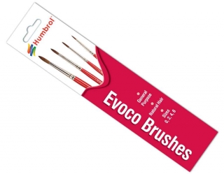Humbrol Evoco Brush Pack - sada štětců (velikost 0/2/4/6)