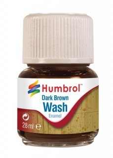 Humbrol Wash Enamel - Dark Brown - tmavě-hnědý efekt
