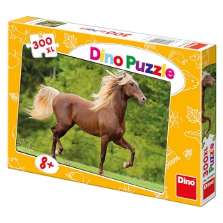 Dino puzzle Kůň zlatohřívák XL 300 dílků