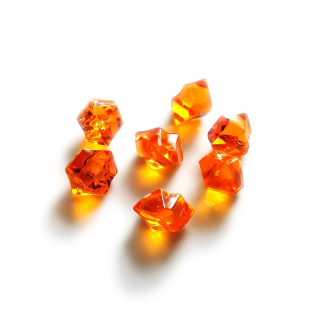 Hrací kameny - krystaly - oranžové