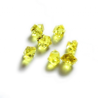 Hrací kameny - krystaly - světle žluté