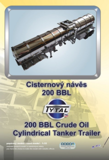 Cisternový návěs Tytal 200 BBL (1:32)