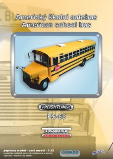 Americký školní autobus Freightliner FS-65 (1:32)