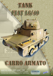 Lehký tank Fiat L6/40 (1:25)