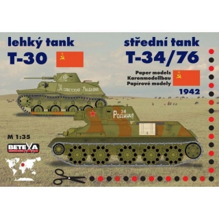 Tanky T-30 a T-34/75