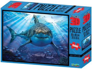 Prime 3D Puzzle - Žralok 500 dílků