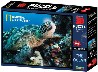 Prime 3D Puzzle - Želva 500 dílků