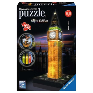 Big Ben Noční Edice 3D puzzle