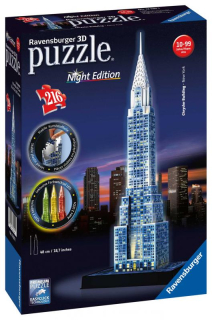 Chrysler building Noční Edice 3D puzzle