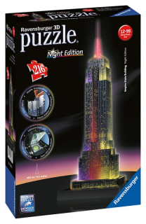 Empire State Building Noční Edice 3D puzzle
