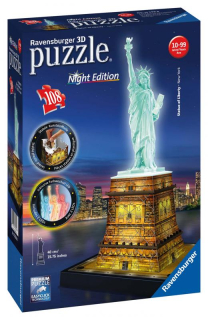Socha Svobody Noční Edice 3D puzzle