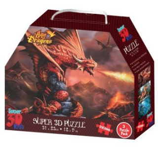 Prime 3D Puzzle Draci 3x100 dílků