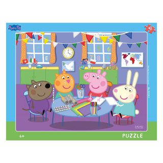 Dino deskové puzzle Peppa Pig: Ve školce 40 dílků