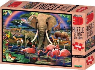 Prime 3D Puzzle - Safari 500 dílků